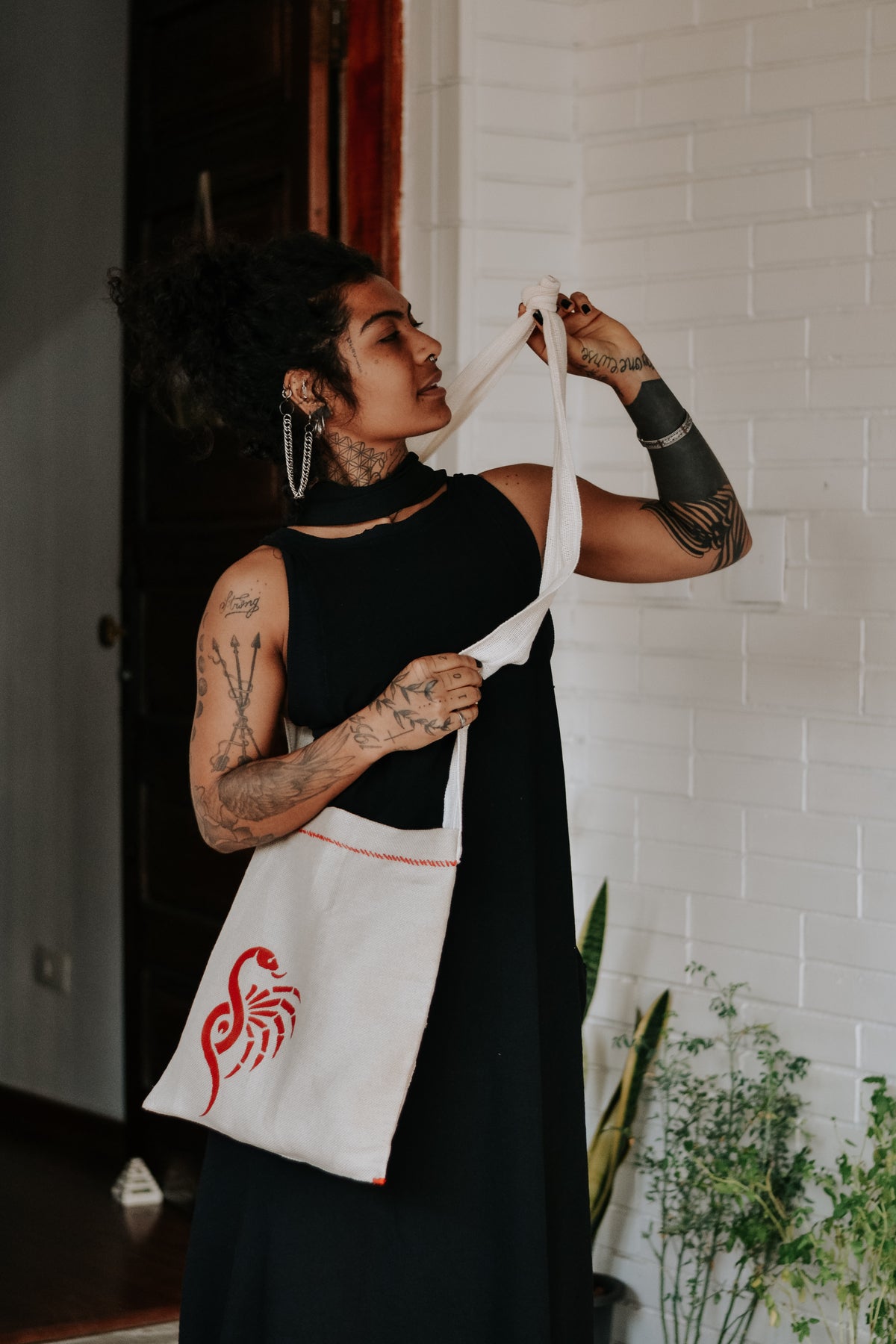 Bolsa Cobra-aranha vermelho Peça única