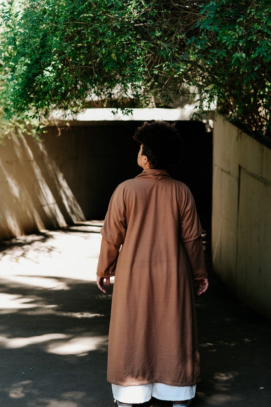 Kimono e manga longa Nativa