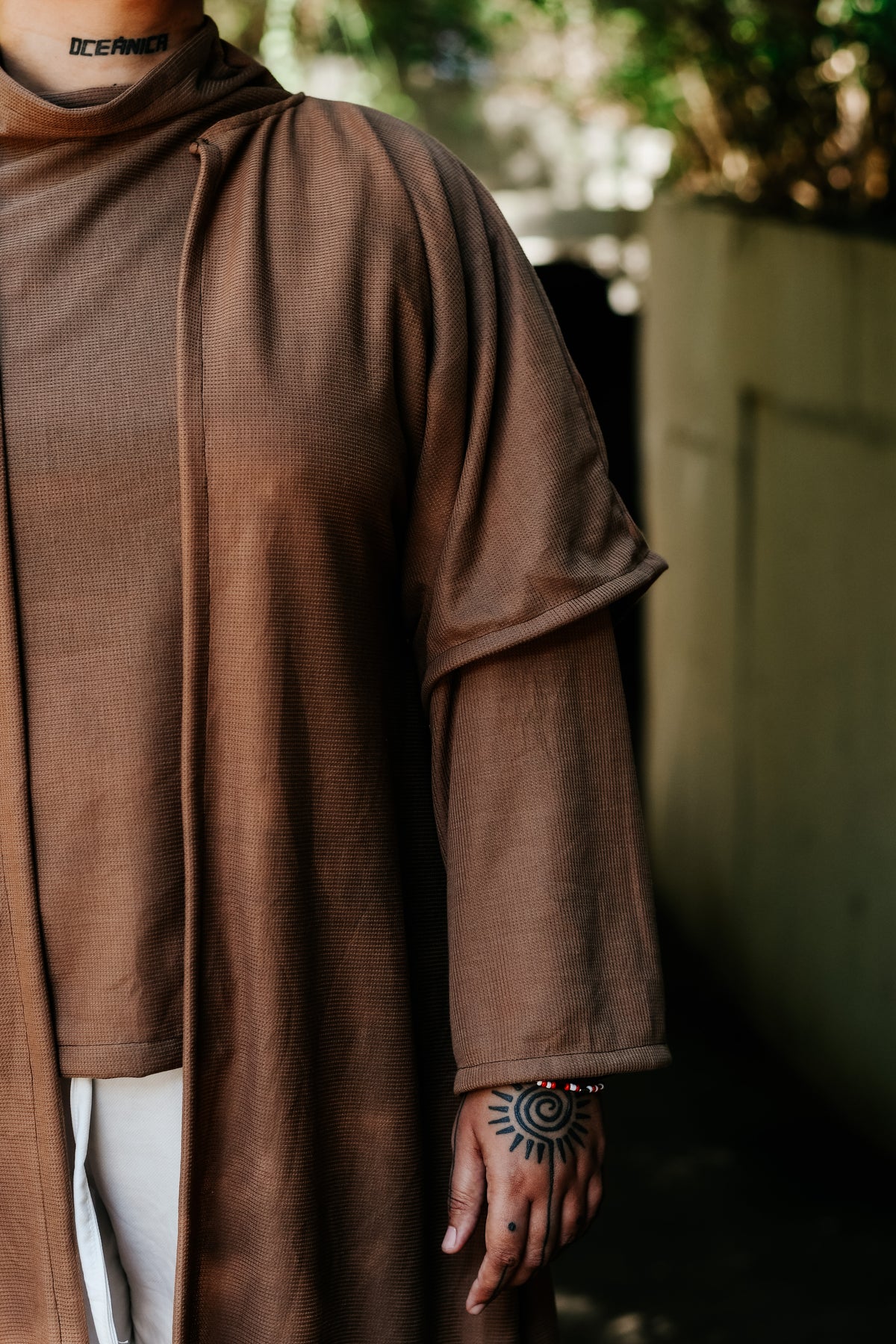 Kimono e manga longa Nativa