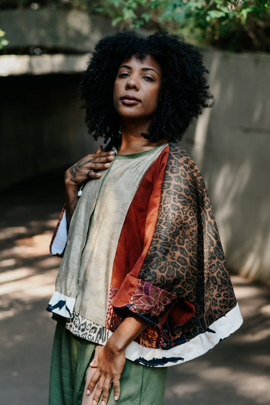 Kimono patchwork handmade exclusivo