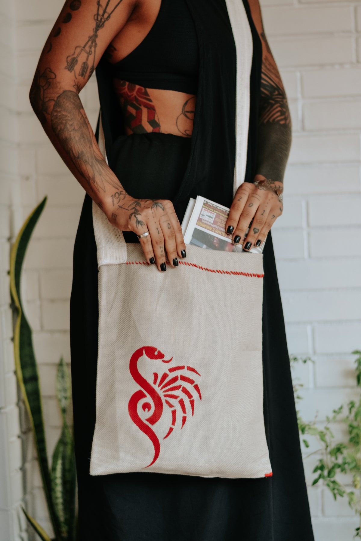 Bolsa Cobra-aranha vermelho Peça única