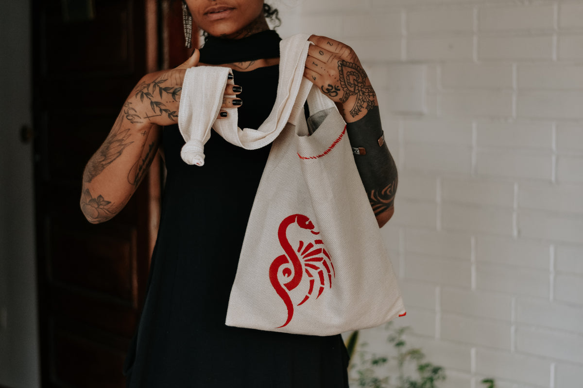 Bolsa Cobra-aranha vermelho Peça única