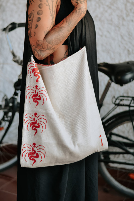 Tote bag vermelho Peça única