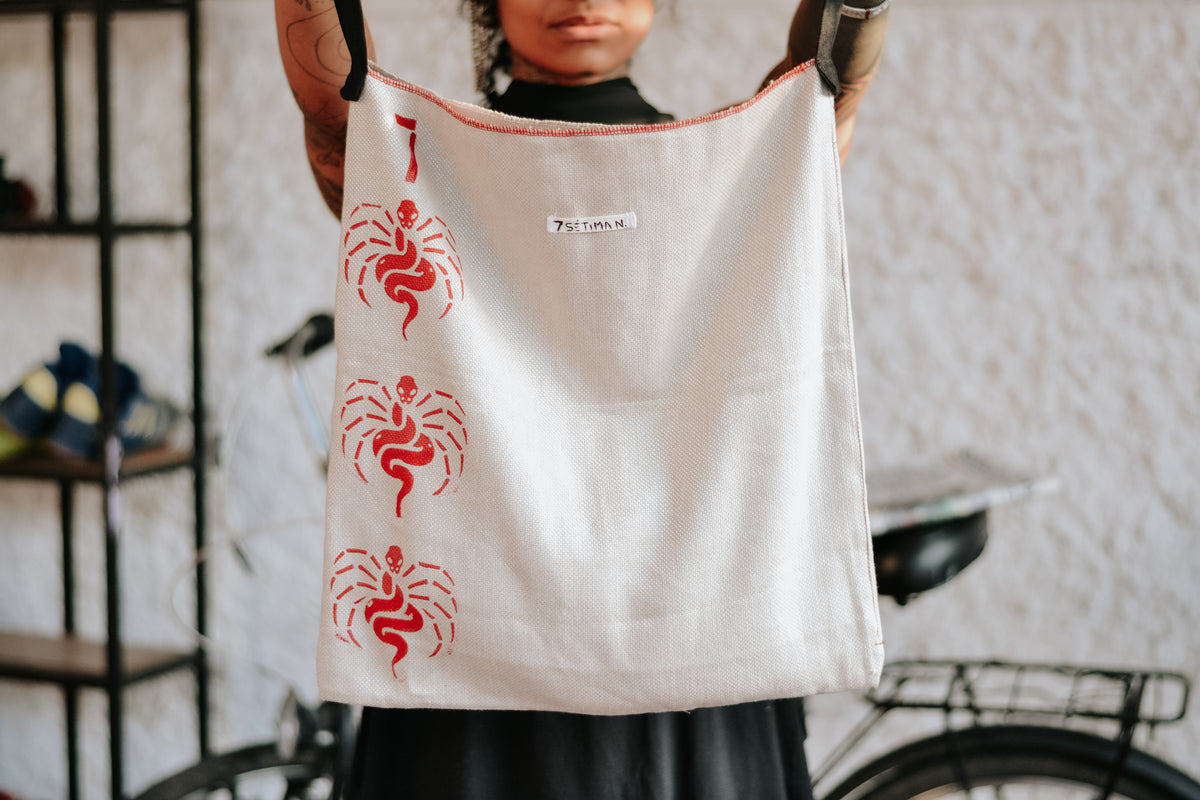Tote bag vermelho Peça única